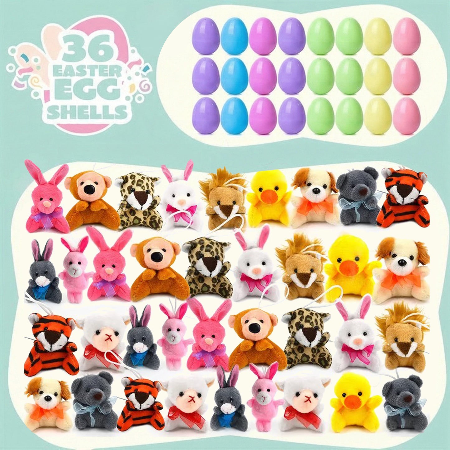 đĽLimited Time 49% Offâ¨Prefilled Easter Eggs with Plush Toys
