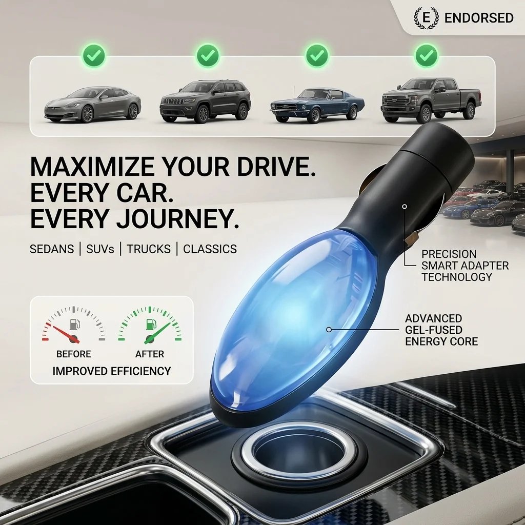 šReduce fuel consumption. ā Plug-and-Play Fuel Saver: Drive Further, Improve Fuel Efficiency