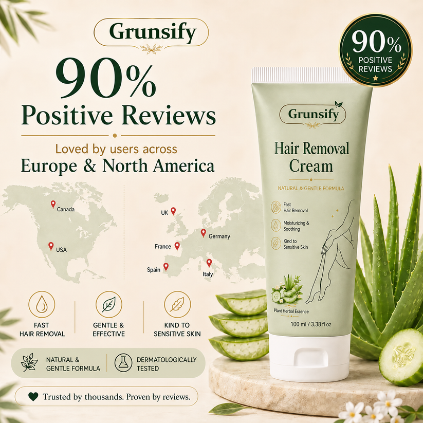 90 percent positive reviews Grunsify