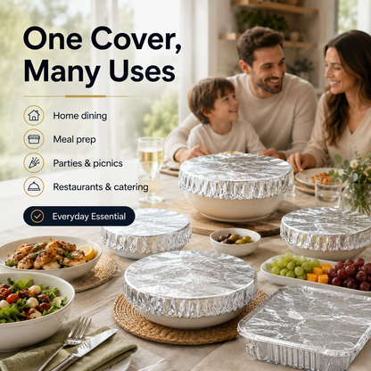 Aluminum Foil Food Cover Heat Retaining Fresh Keeping Kitchen Table Cover