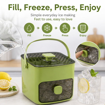 Handled Press-Type Ice Cube