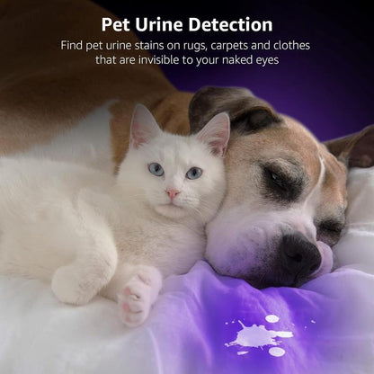 51 LED UV Blacklight Pet Urine Detector for Dog/Cat Urine(Battery not included)
