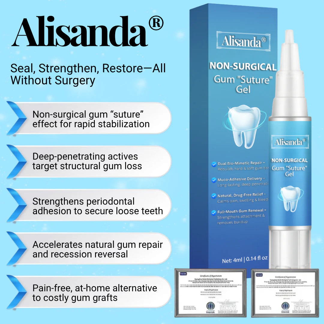 👨‍⚕️ Dentist's Choice : Alisanda® Non-Surgical Gum "Suture" Gel