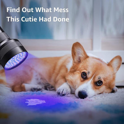 51 LED UV Blacklight Pet Urine Detector for Dog/Cat Urine(Battery not included)