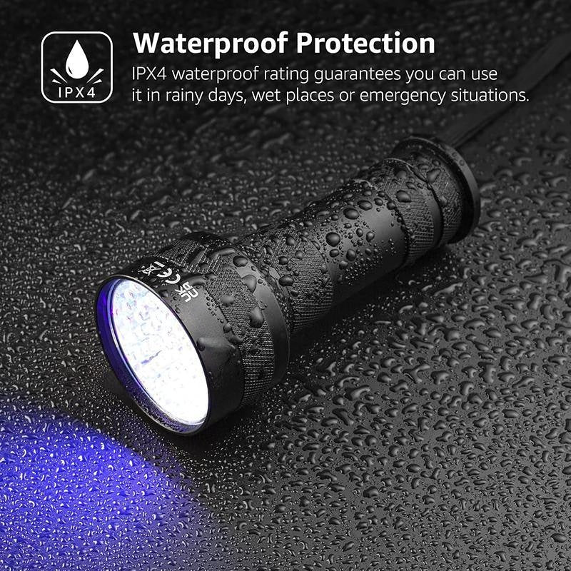 51 LED UV Blacklight Pet Urine Detector for Dog/Cat Urine(Battery not included)
