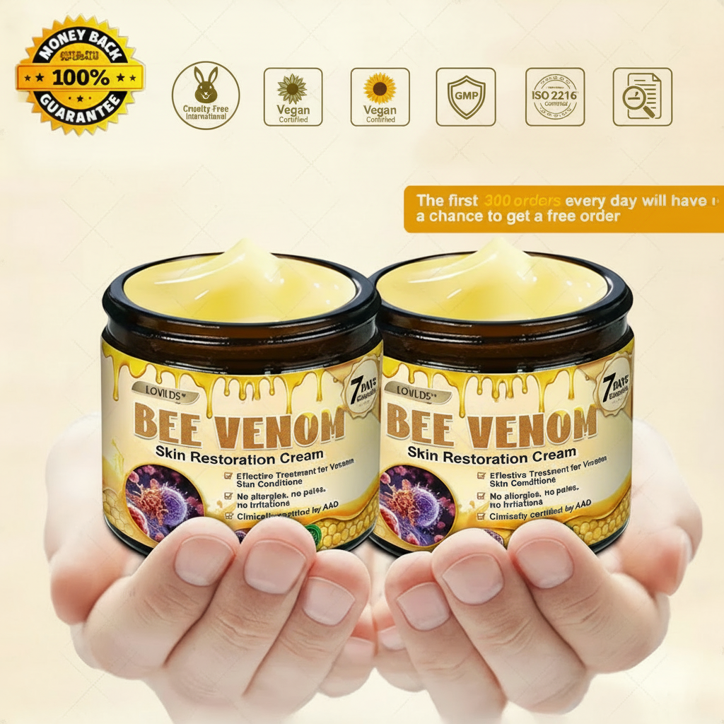 ✨LOVILDS™  Bee Venom Skin Restoration Cream — 🔥Limited Time 60% OFF🔥