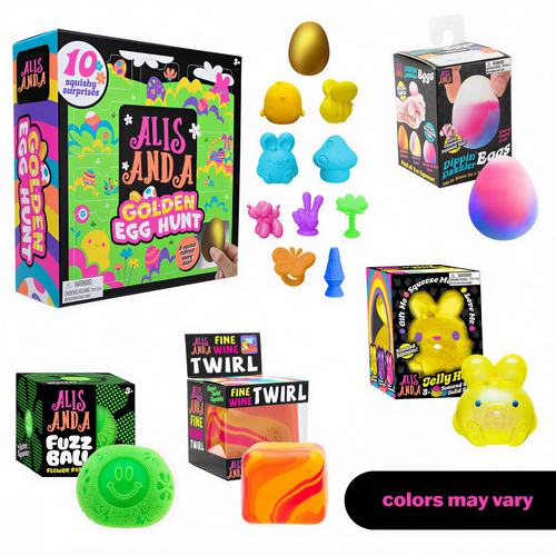 Easter Style Squishy Toy Bundle - Easter Basket Stuffers - Ages 3+ Perfect Best Easter Gift for boys girls