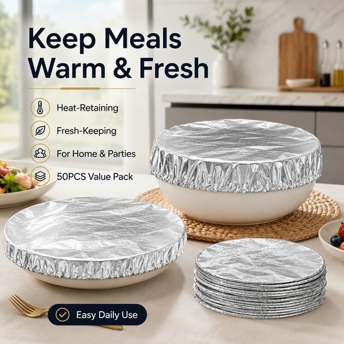 Aluminum Foil Food Cover Heat Retaining Fresh Keeping Kitchen Table Cover