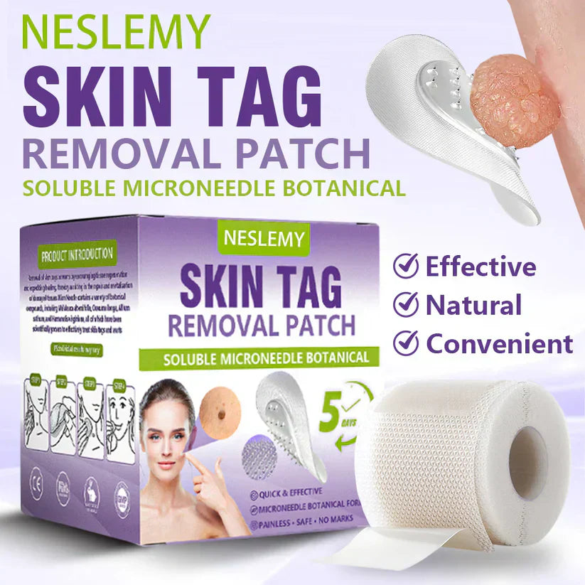 🔥🔥NESLEMY® Soluble Microneedle Botanical Skin Tag Removal Patch