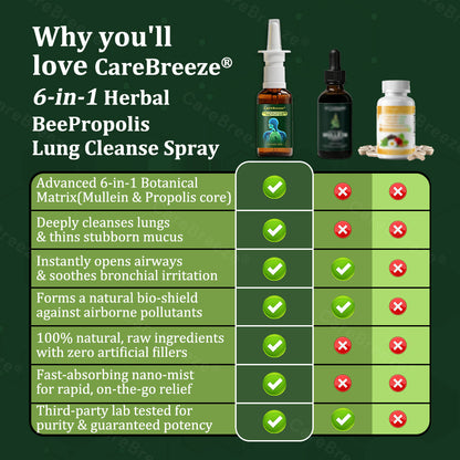 Alisanda® 6-in-1 Herbal BeePropolis Lung Cleanse Spray(⚡Fast Relief 🫁Long-Lasting Benefits)