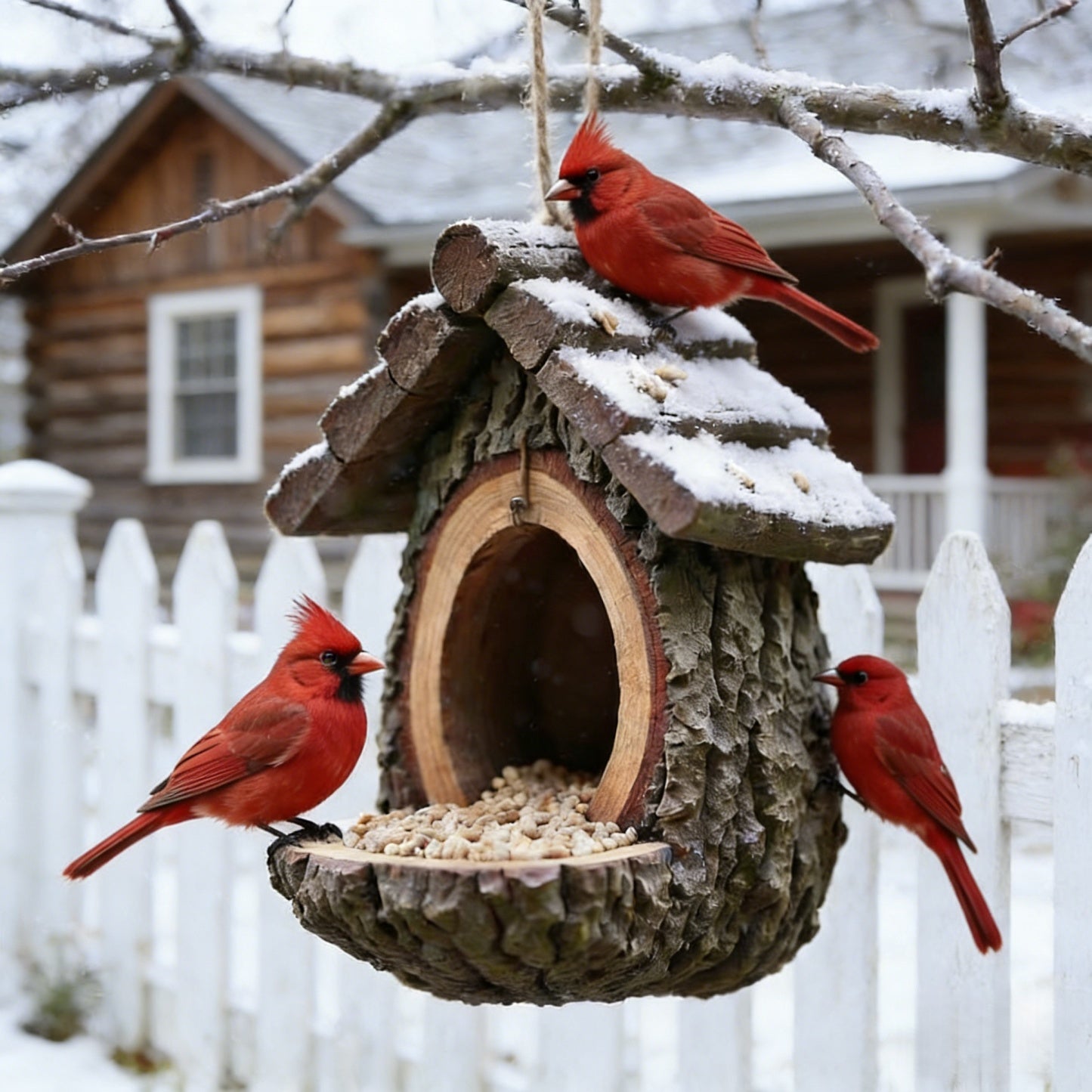 Vintage Treehouse Bird Feeder | Decorates Your Garden and Feeds Your Birds