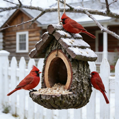 Vintage Treehouse Bird Feeder | Decorates Your Garden and Feeds Your Birds