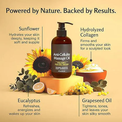Deep Hydration & Firming Body Oil for Smooth, Supple Skin(240ml / 8oz)