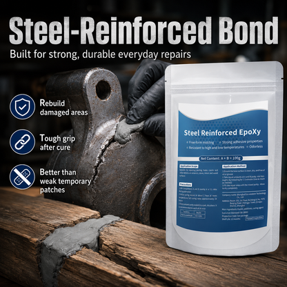 🎉Last Day Buy1 Get 1Free🎉Steel Reinforced Epoxy Repair Putty for Metal Wood Concrete and PVC