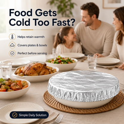 Aluminum Foil Food Cover Heat Retaining Fresh Keeping Kitchen Table Cover