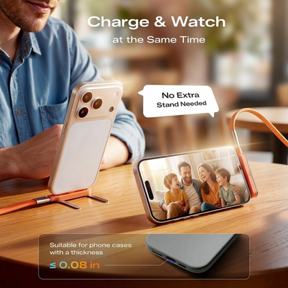 USB-C Fast-Charging Cable with Detachable Stand
