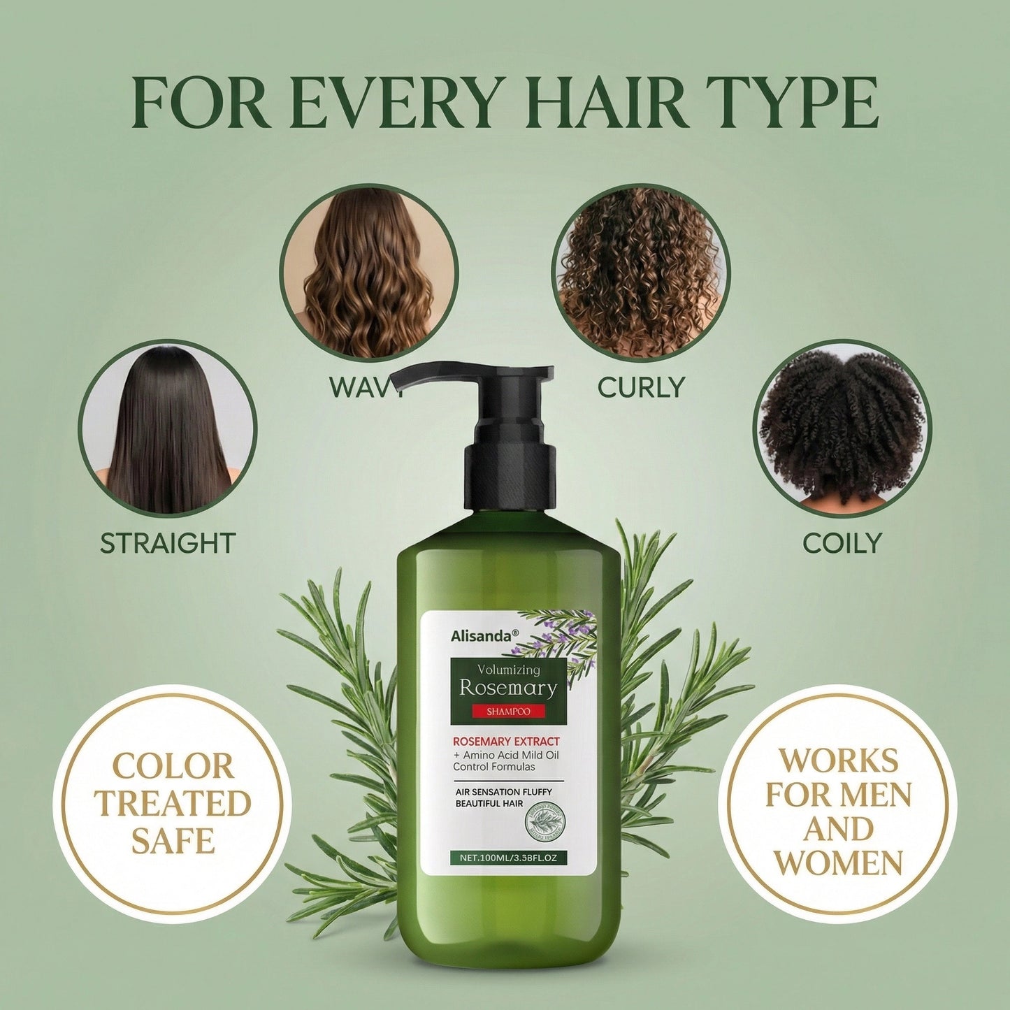 🔥LAST DAY 60% OFF🔥Alisanda® Rosemary Volumizing Shampoo