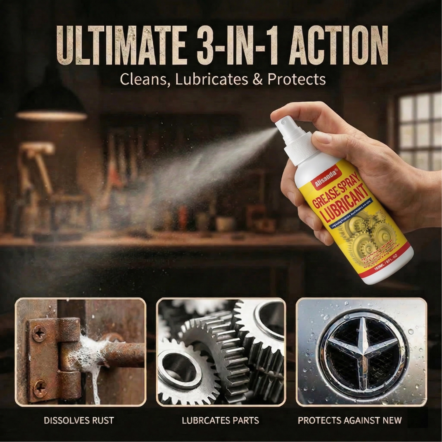 Anti-Rust Lubricant Spray & Rust Remover
