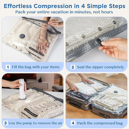 🔥Cordless Travel Vacuum Storage Compression Bag Set