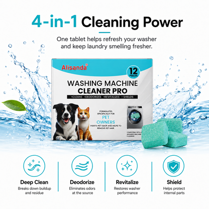 🔥Last Day Buy 1 Get 1 Free🔥Washing Machine Cleaner Tablets – Deep Clean Washer Odors, Residue & Pet Hair Buildup