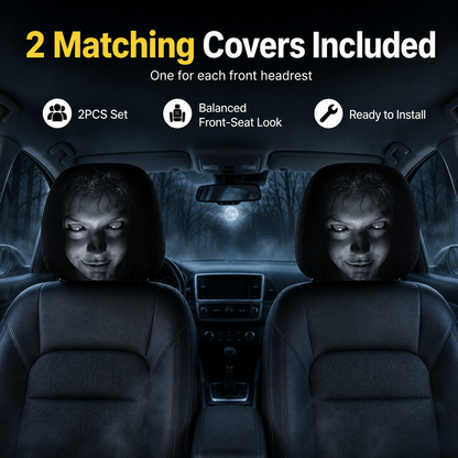 🔥😆 Funny Cartoon Car Headrest Covers🚗