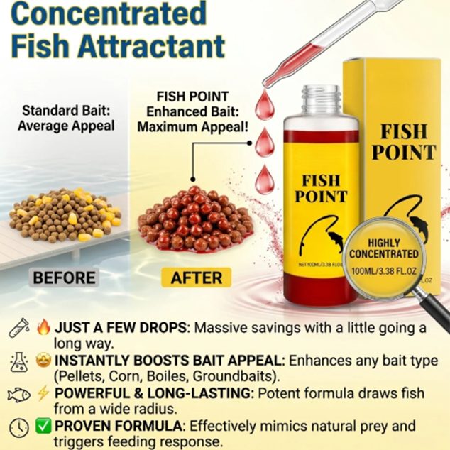 Concentrated Fish Attractant Liquid – Fast-Acting Red Worm Bait Additive