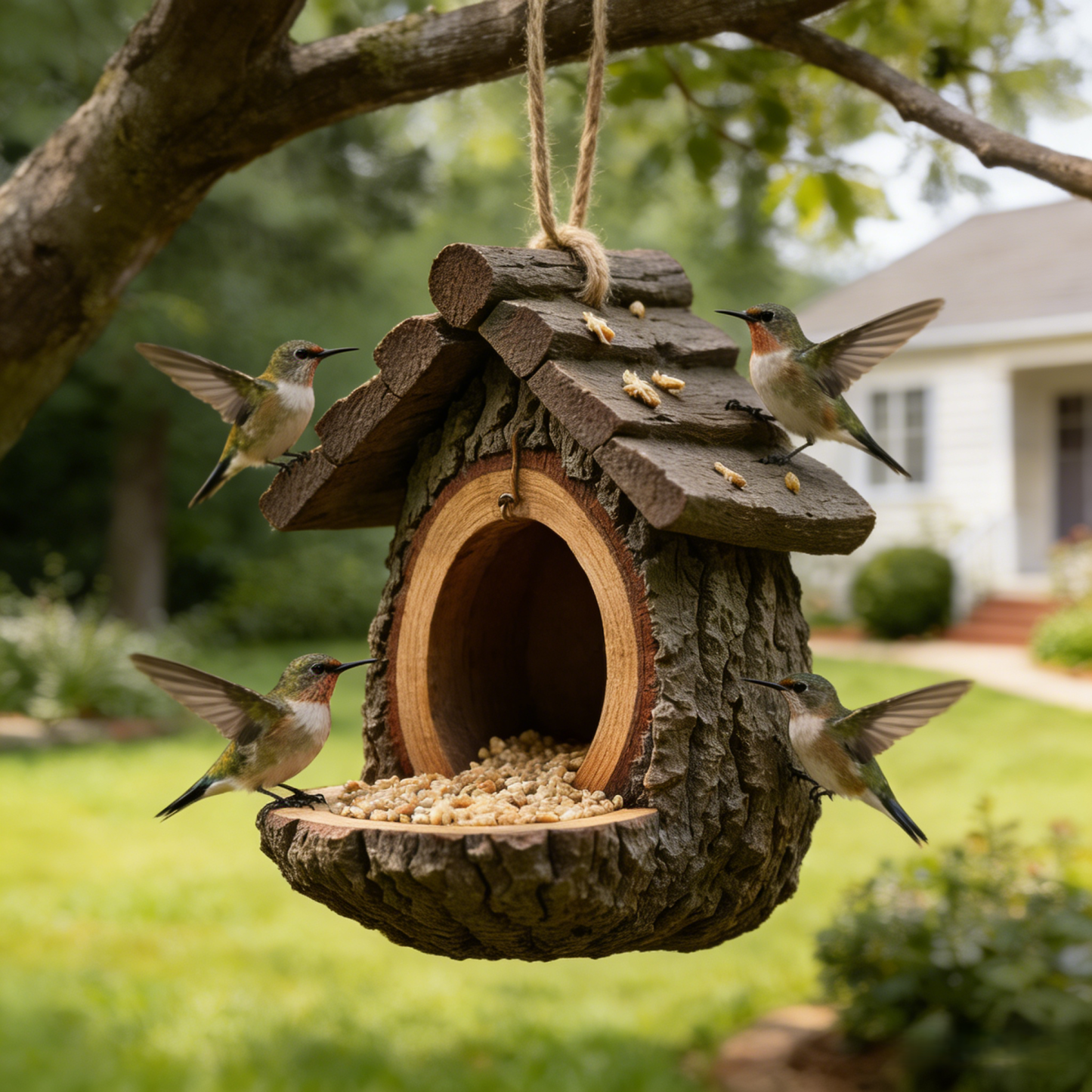 Vintage Treehouse Bird Feeder | Decorates Your Garden and Feeds Your Birds