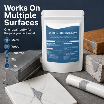 🎉Last Day Buy1 Get 1Free🎉Steel Reinforced Epoxy Repair Putty for Metal Wood Concrete and PVC