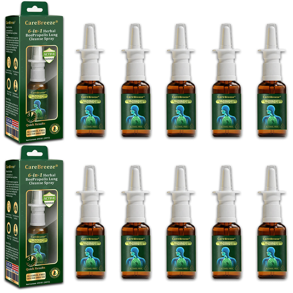 Alisanda® 6-in-1 Herbal BeePropolis Lung Cleanse Spray(⚡Fast Relief 🫁Long-Lasting Benefits)