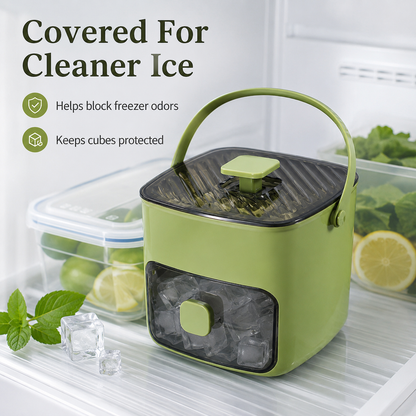 Handled Press-Type Ice Cube