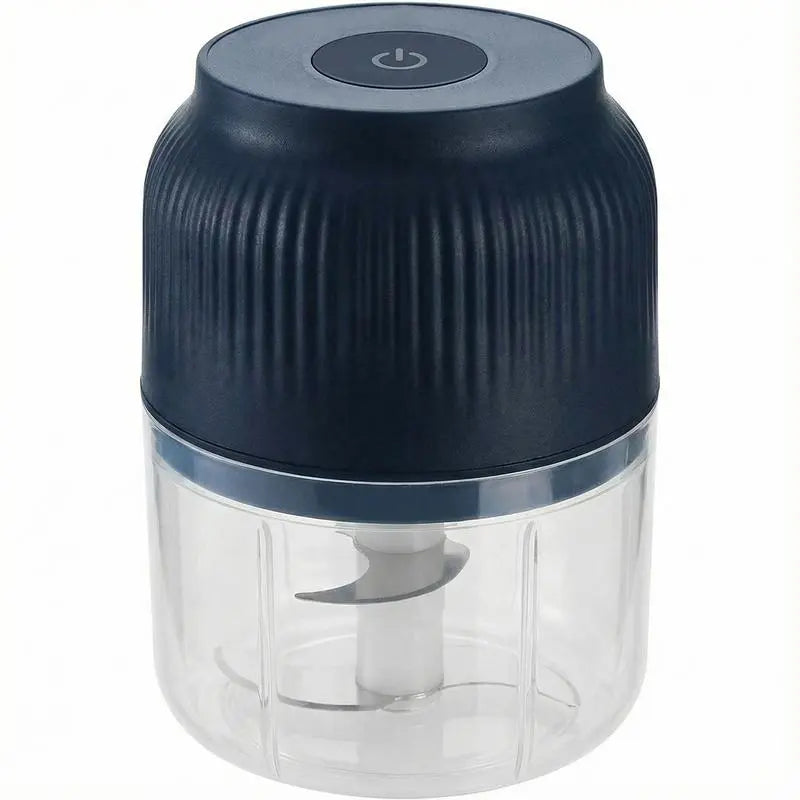 Electric Garlic Chopper, 4 Sharp Blades，Portable Veggie Chopper, 300ML
