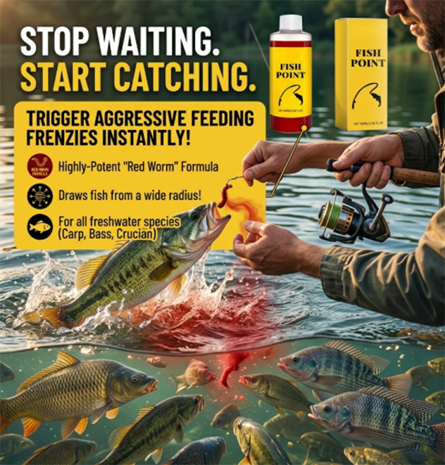 Concentrated Fish Attractant Liquid – Fast-Acting Red Worm Bait Additive