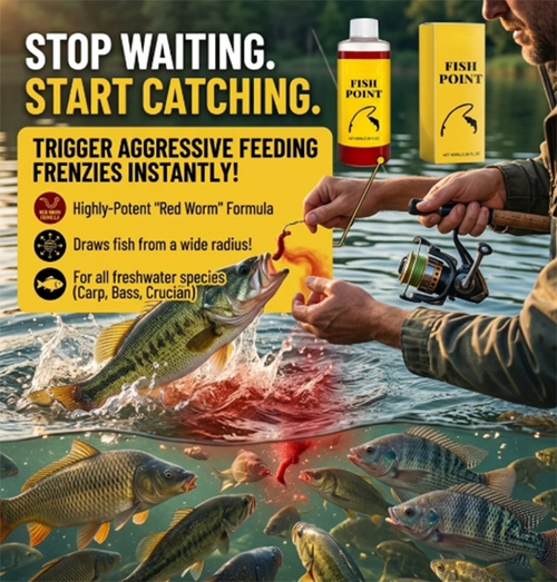Concentrated Fish Attractant Liquid – Fast-Acting Red Worm Bait Additive