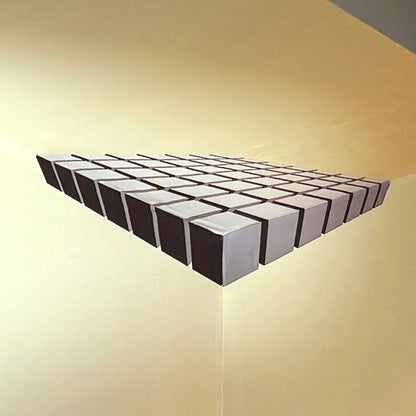 3D Optical Illusion Corner Wall Decal.