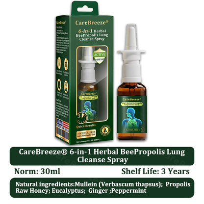 Alisanda® 6-in-1 Herbal BeePropolis Lung Cleanse Spray(⚡Fast Relief 🫁Long-Lasting Benefits)