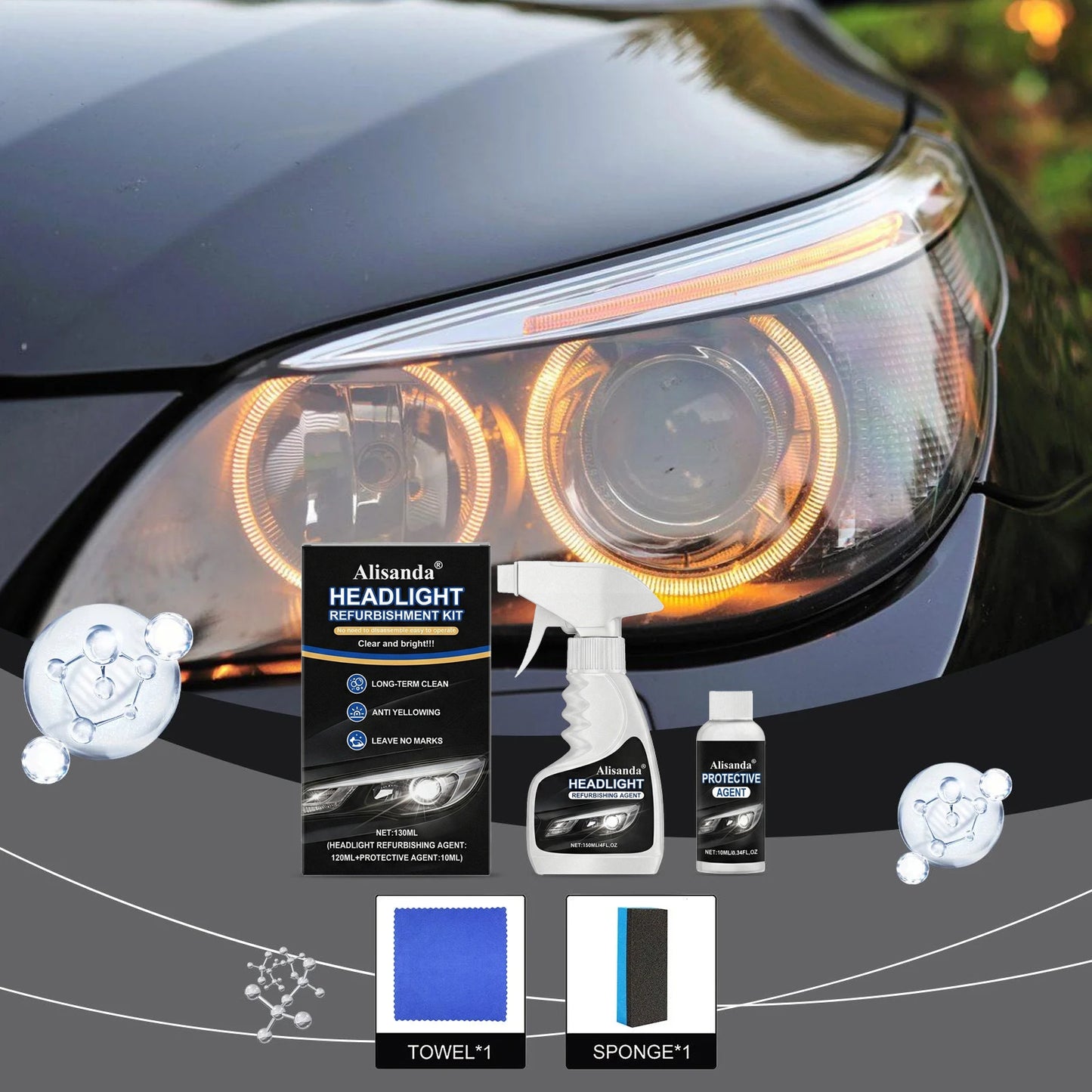🔥Time-Limited Offer -🚘Alisanda® Headlight Refurbishment Kit