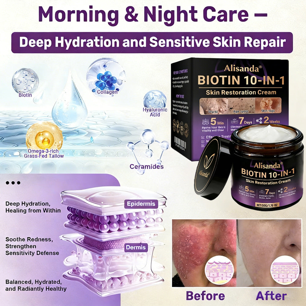 ✨Alisanda® Biotin 10-in-1 Skin Restoration Cream 🌙