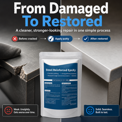 🎉Last Day Buy1 Get 1Free🎉Steel Reinforced Epoxy Repair Putty for Metal Wood Concrete and PVC