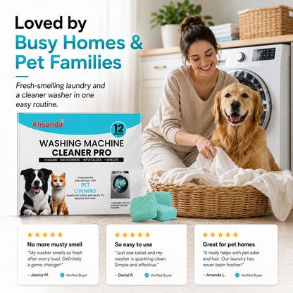 🔥Last Day Buy 1 Get 1 Free🔥Washing Machine Cleaner Tablets – Deep Clean Washer Odors, Residue & Pet Hair Buildup