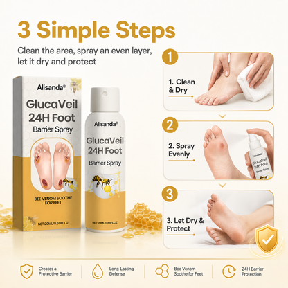 Alisanda® GlucaVeil 24H Foot Barrier Spray