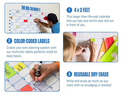 🔥Last Day 49% OFF 📅The Big Calendar 2026 - Design Your Amazing 2026!🏃