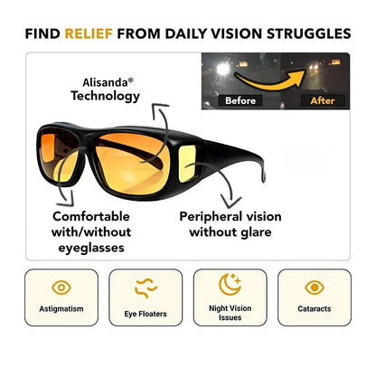 Alisanda® Over Night Driving Glasses