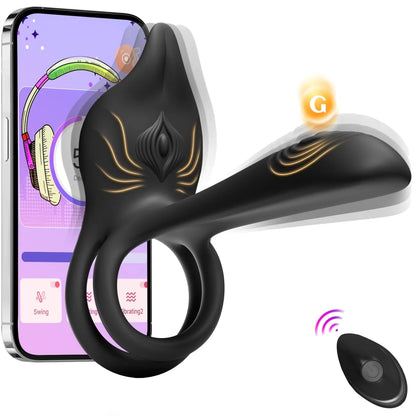 🎁Alisanda® Enchanted Girl Luxe Smart Vibrating Ring – App-Controlled Pleasure for Couples 💫