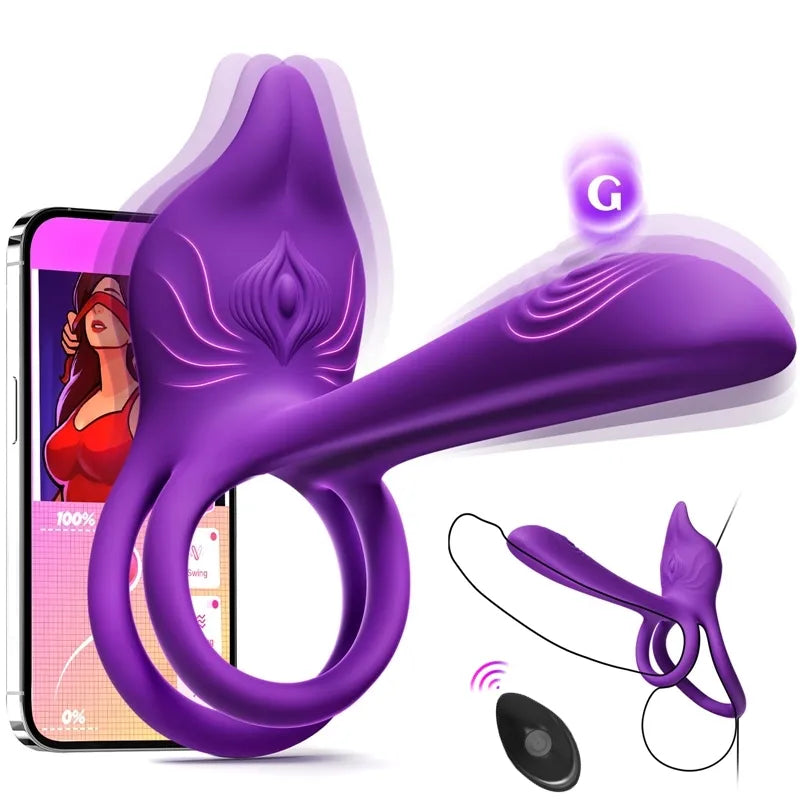 🎁Alisanda® Enchanted Girl Luxe Smart Vibrating Ring – App-Controlled Pleasure for Couples 💫