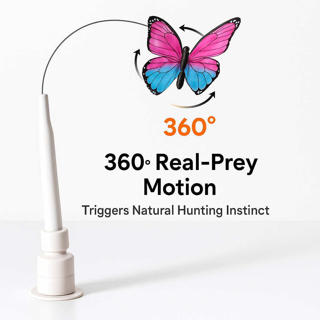 Smart Butterfly Cat Toy — Automatic Teaser for Active Cats 🐾