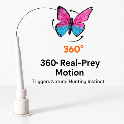 Smart Butterfly Cat Toy — Automatic Teaser for Active Cats 🐾