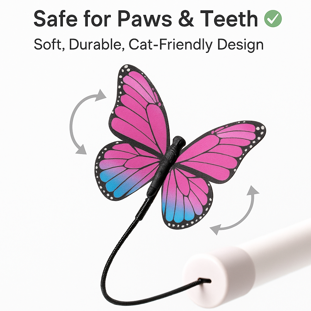 Smart Butterfly Cat Toy — Automatic Teaser for Active Cats 🐾