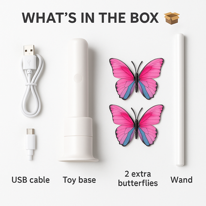 Smart Butterfly Cat Toy — Automatic Teaser for Active Cats 🐾