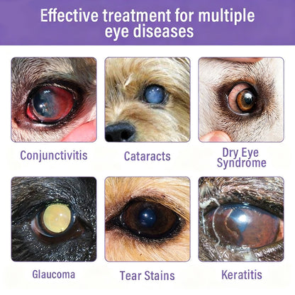 NanoCare Pet Eye Drops-Relieves Conjunctivitis, Dry Eyes, Cataracts, and Keratitis🐶