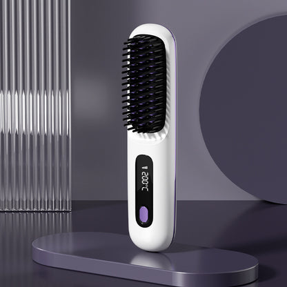 🔥Wireless Ceramic Heating Hair Straightening Comb